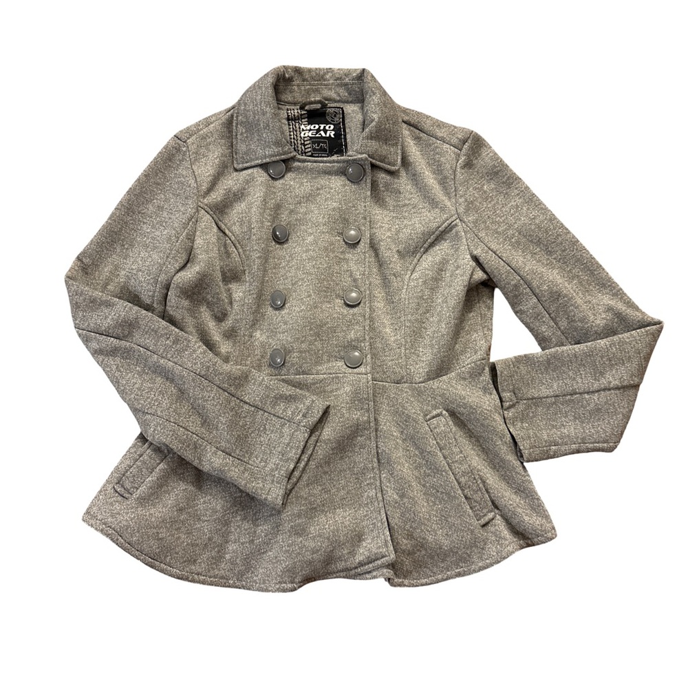 Women's Gray Peacoat